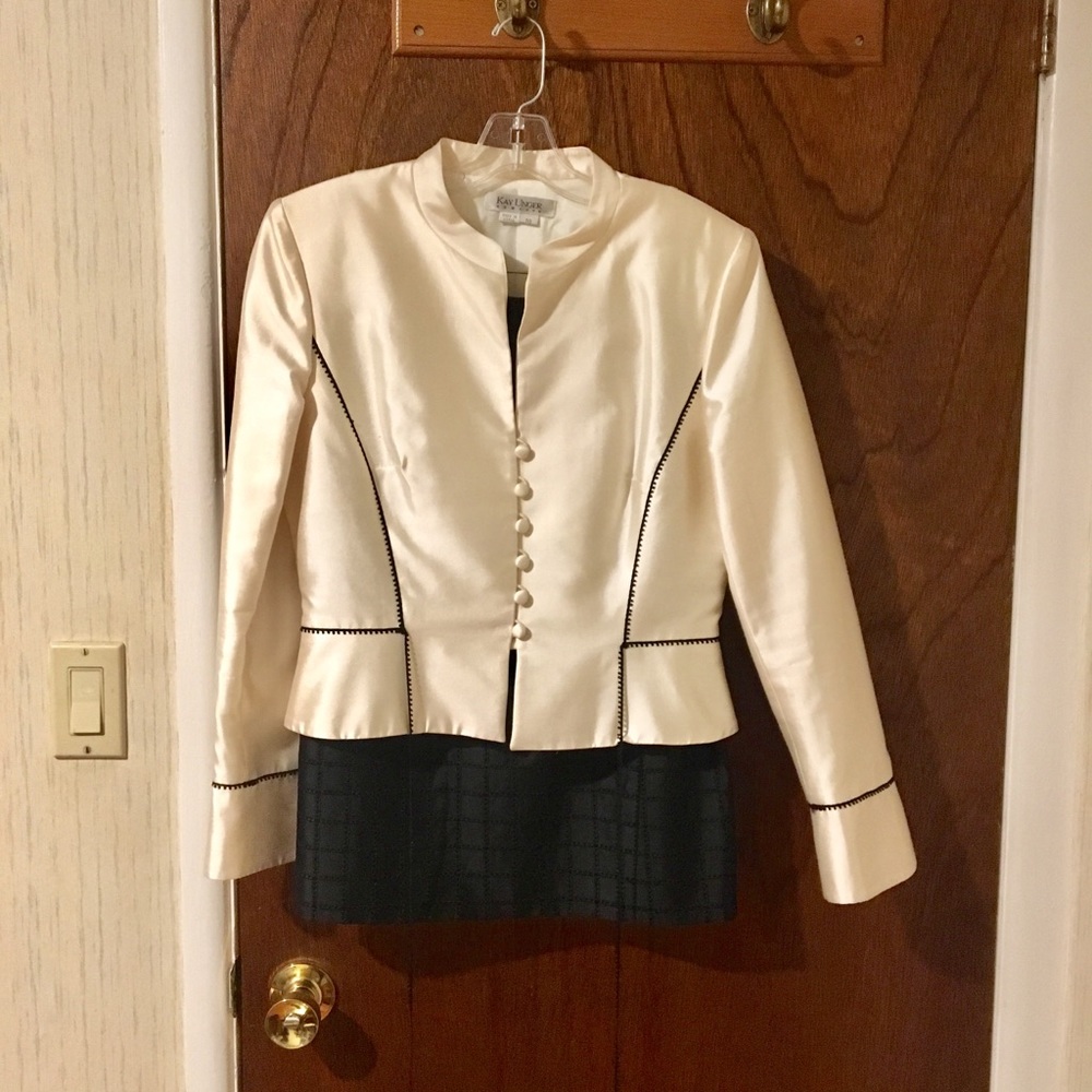 Kay Unger Vintage Silk Skirt Suit